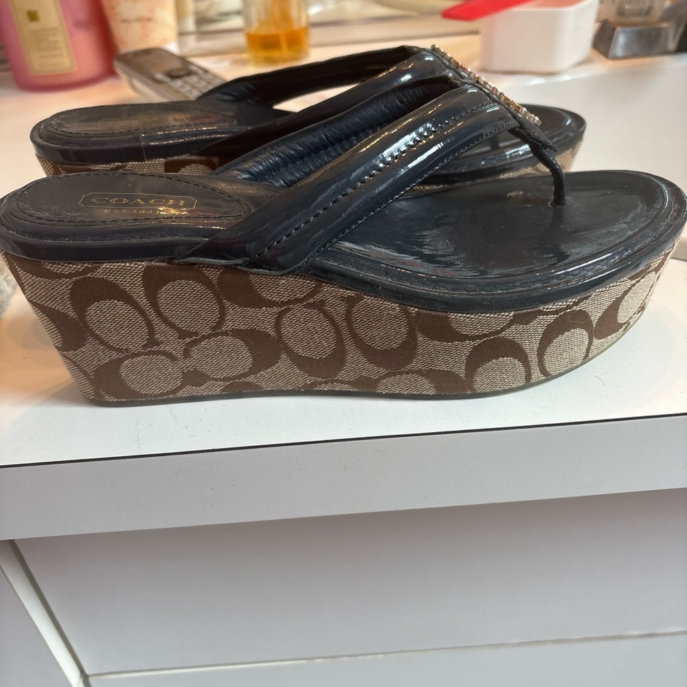 Coach Platform Nella Logo Sandals
